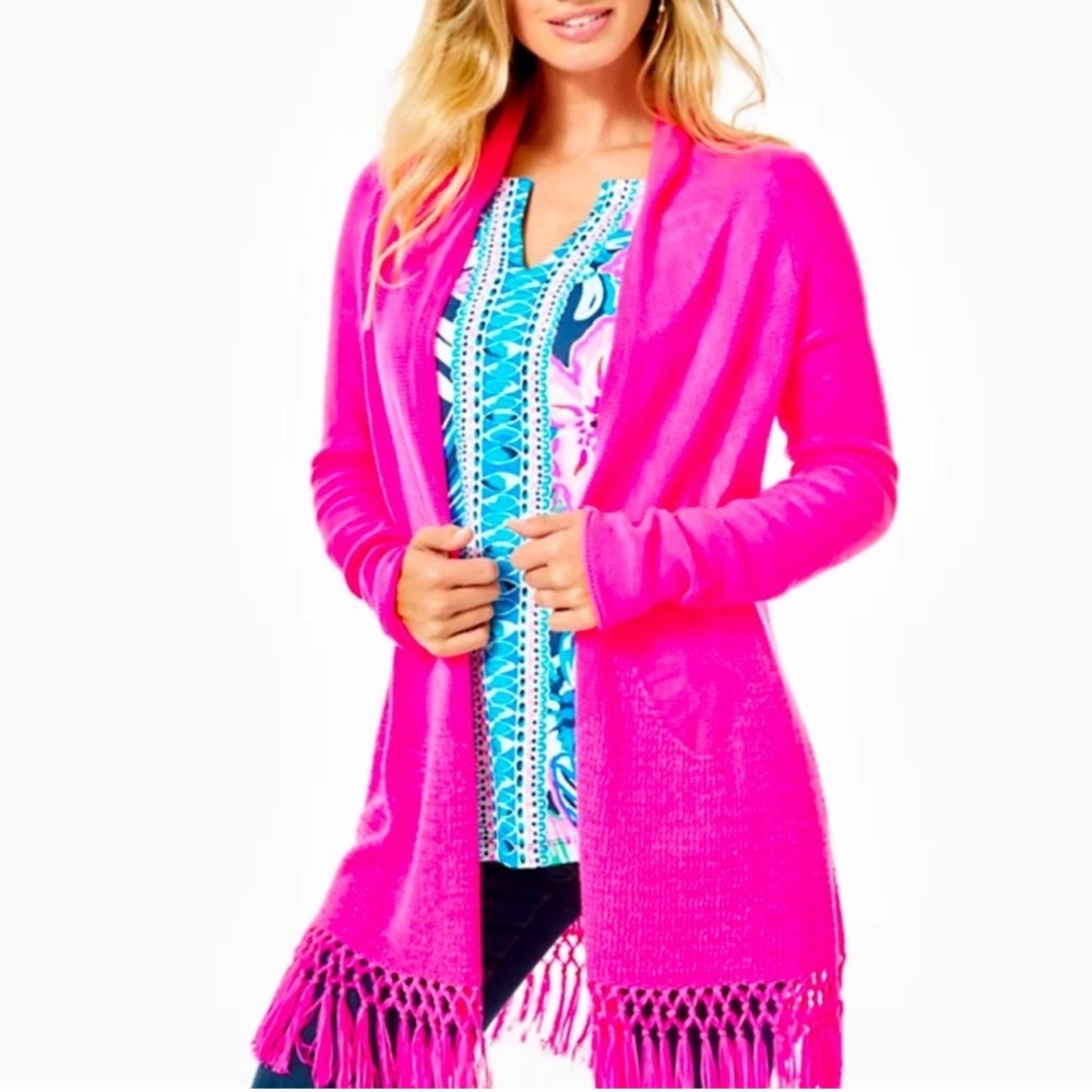 Lilly Pulitzer Tatum Fringe Knit Cardigan